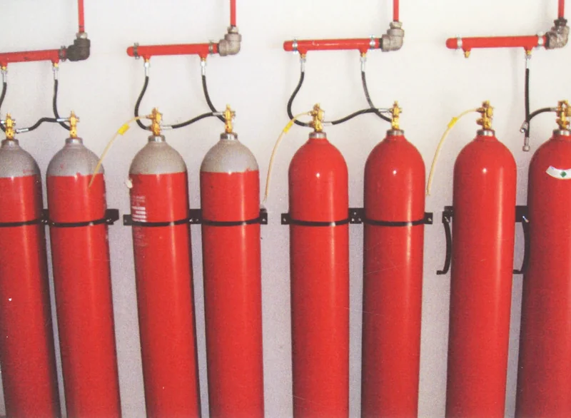 Extinguishing box connection detail