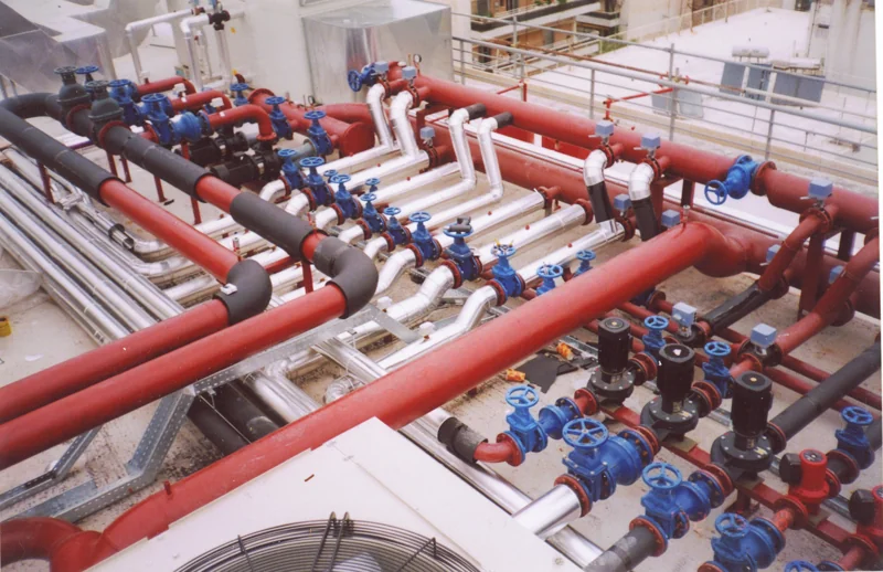 Air conditioning pipework
