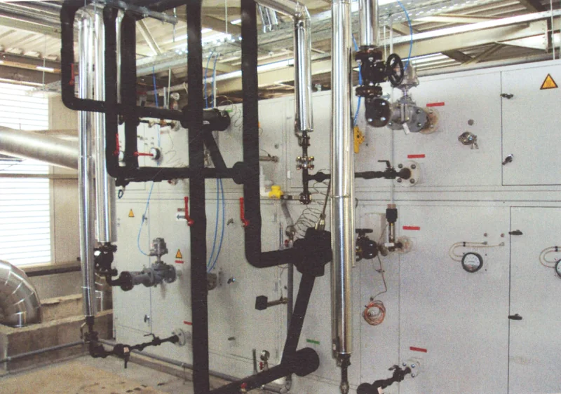 Central air handling unit connection to demanding specifications