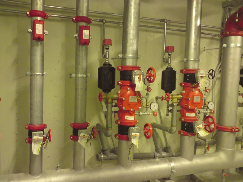 Fire pump set with pipework to VTS (German standards)