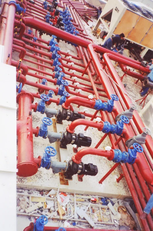 Air conditioning pipework