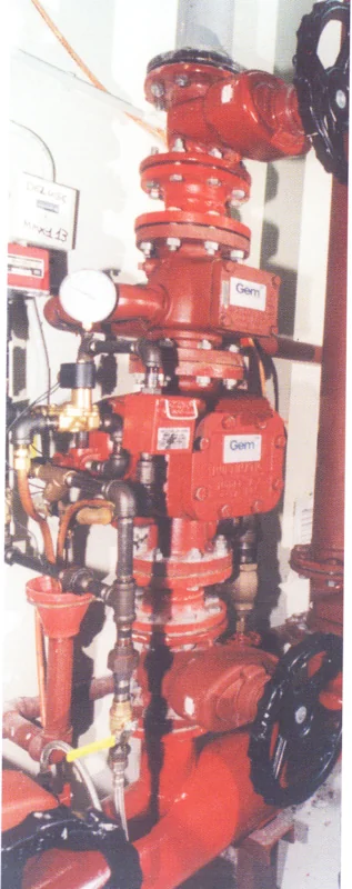 Alarm valve with water motor gong