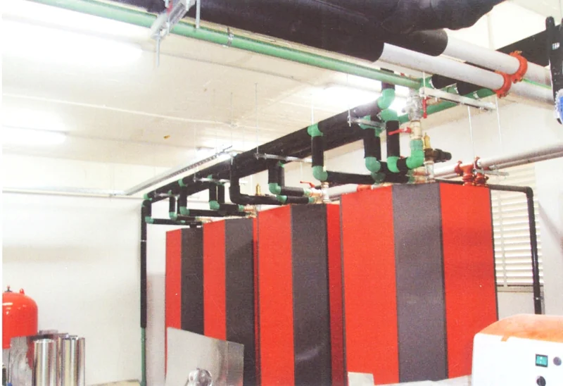 Hot water production unit