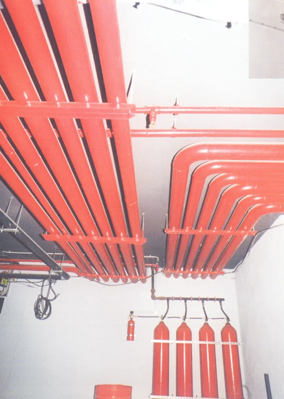 Firefighting and extinguishing pipework
