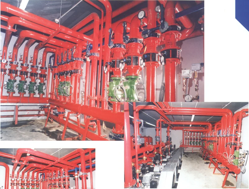 Fire suppression plant room