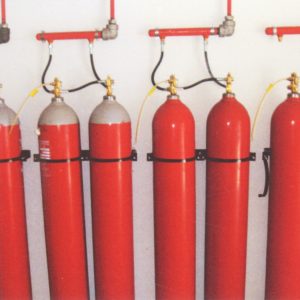 Extinguisher box connection detail